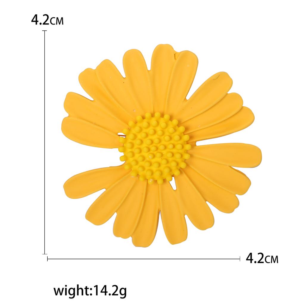 Корейская маленькая мультяшная брошь в виде ромашки, свежая и милая женская одежда, корсаж, бижутерия, цветок, булавка