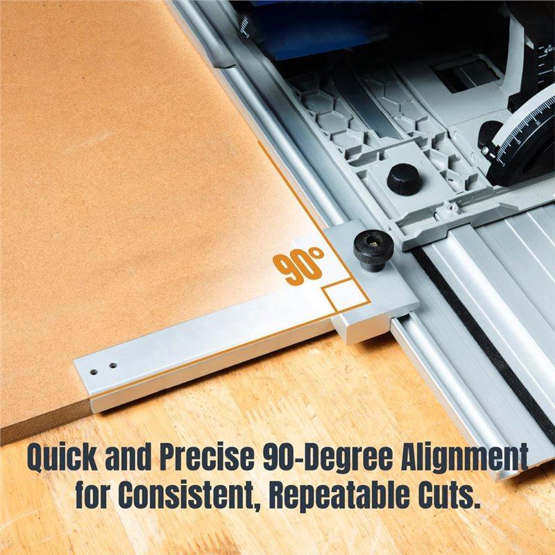 Adjustable Square Right Angle Guide Rail Track Saw Guide Rail 90° For Festool Protractor