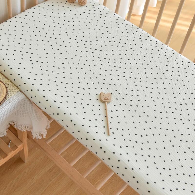 UKKNZZ Kids Gauze Fitted Sheet