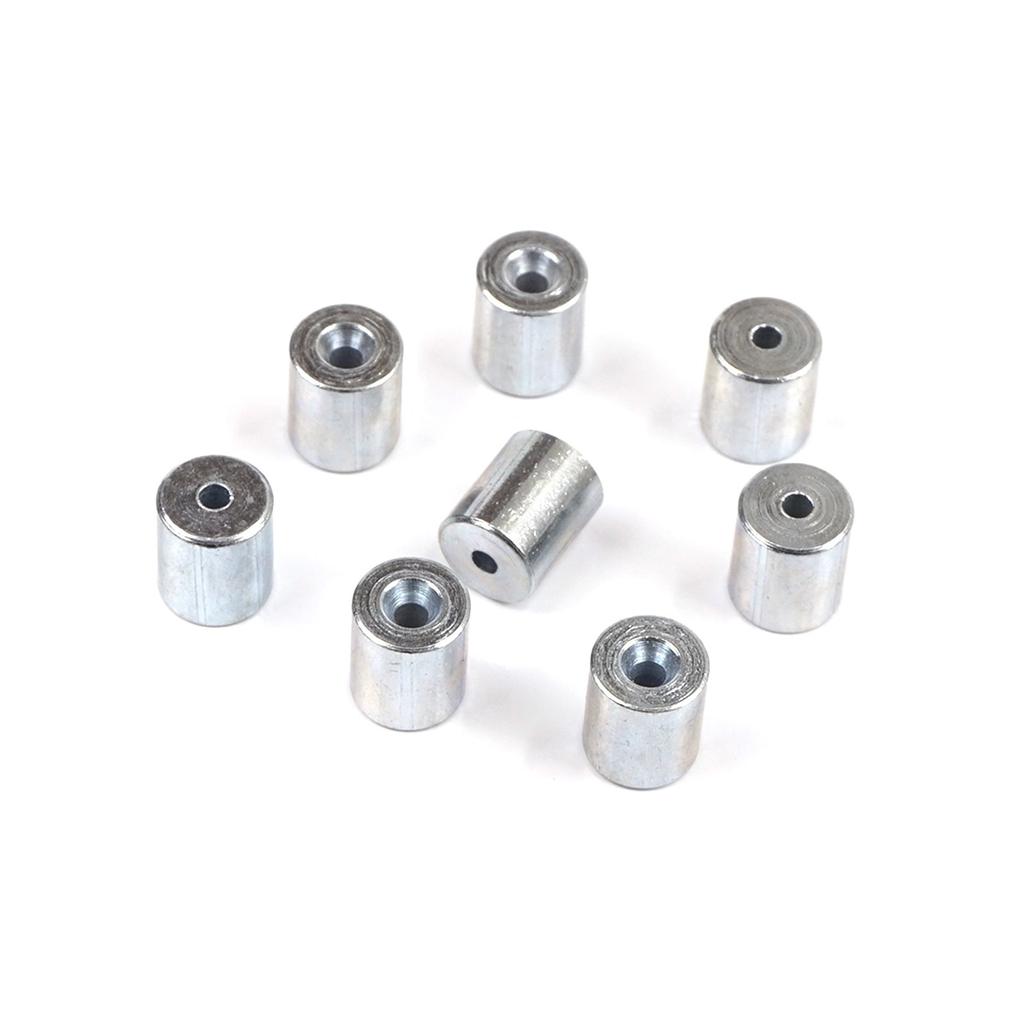 BCR012 100 шт., автомобильный оконный регулятор, намоточное устройство для ремонта, стальной трос, конец троса, фитинг, стопорная втулка, обжимная заклепка 6x7/1,7 мм