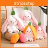 Shapeshifting Fruit Rabbit Plush Toy Stuffed Action Dolls Kids Throw Pillow