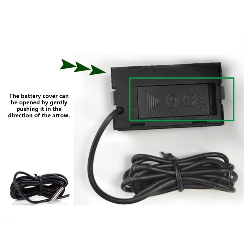 ЖК-дисплей Термометры Цифровые мониторы температуры с зондом для аквариума, морозильника, холодильника Измеритель температуры