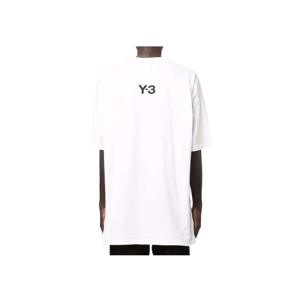 Y-3 CH1 Футболка в полоску большого размера, белые мужские топы HG6090
