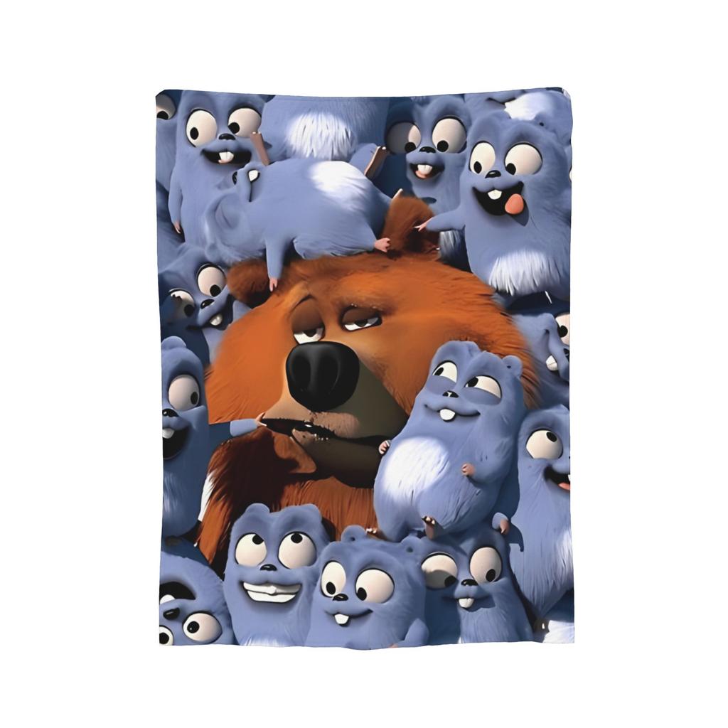 Grizzy and Lemmings Blanket Super Soft Warm Throw Blankets for Couch 50x60 Inch Multiple Sizes Bedding Throws
