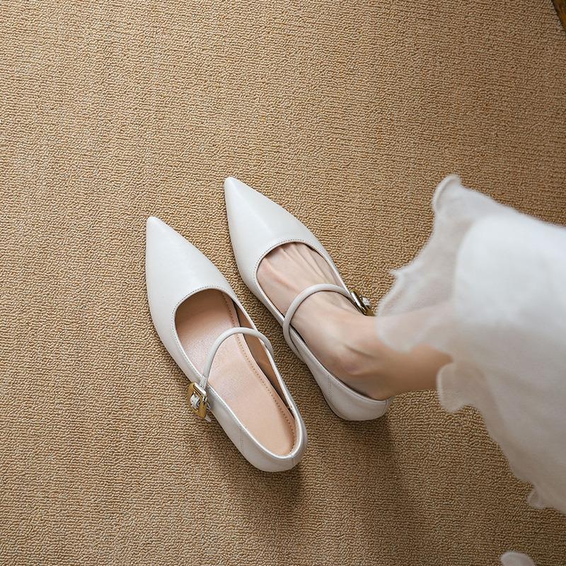 Туфли Мэри Джейн на скрытой платформе, женские, весенние, новые, с острым носком, из лакированной кожи, на толстом каблуке, ретро, бабушкины туфли, для работы