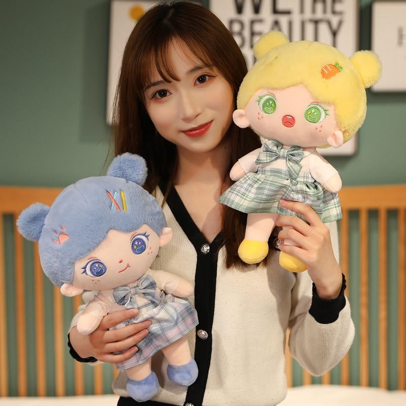 1 шт. 25/35 см Kawaii одежда куклы милые маленькие девочки плюшевые игрушки мягкая мультяшная подушка хороший день рождения Рождество Brinquedos