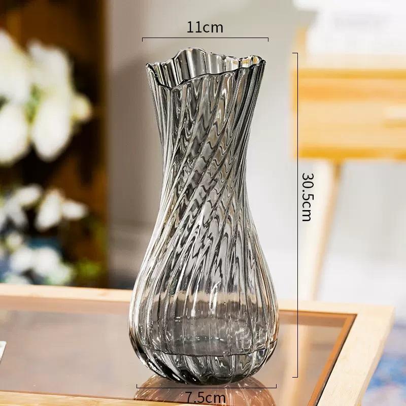 Ваза Стеклянная ваза Украшение дома Украшения Цветочная композиция Ваза для цветов
