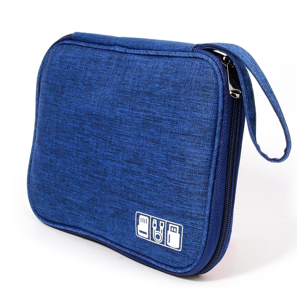 Сумка-органайзер для кабелей. Дорожный органайзер для электроники. Аксессуары для электроники. Чехол для зарядного устройства, внешнего аккумулятора, сотового телефона, флэш-карты, USB, шнура.