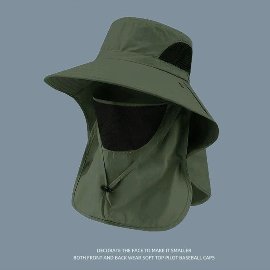 Sun Protection Hat with Neck Cover Cool Beach Hat Travel Brim Summer UV Hats for Summer Beach Fishing Hiking