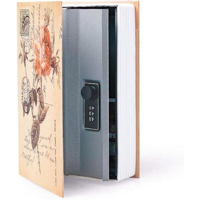 Ретро-дизайн Rose Code, железный разделенный сейф для книг с кодовым замком, скрытый ящик для хранения драгоценностей, секретный сейф в стиле словаря