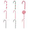 Plastic Toys Candy Christmas Cane Christmas Tree Decorations Home Xmas Ornaments New Year Decor