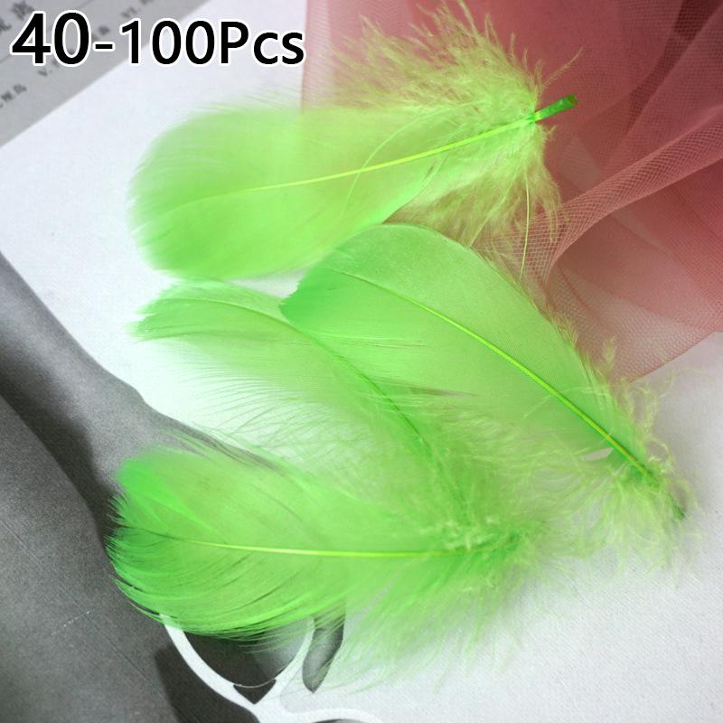 100pcs 6-12 Cm Natural Colourful Goose Feather Plume for Wedding Party Clothing Decoration DIY Craft Feathers