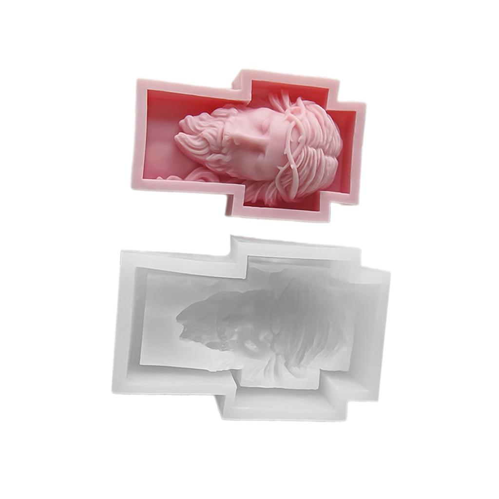 Кресты Скульптура Свеча Силиконовая Форма Портрет Человека Абстрактные Ароматизированные Свечи Гипсовая Смоляная Форма Ручная Работа Ремесло Декор