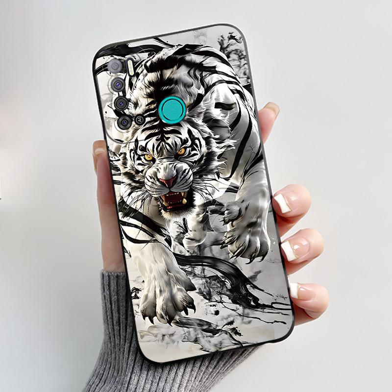 Для Tecno Pouvoir 4 Pouvoir 4 Pro LC7 LC8 Чехол Роскошный Милый Кролик с Сердечками Смешной Чехол для Телефона Черный Силиконовый Защитный Задний Чехол