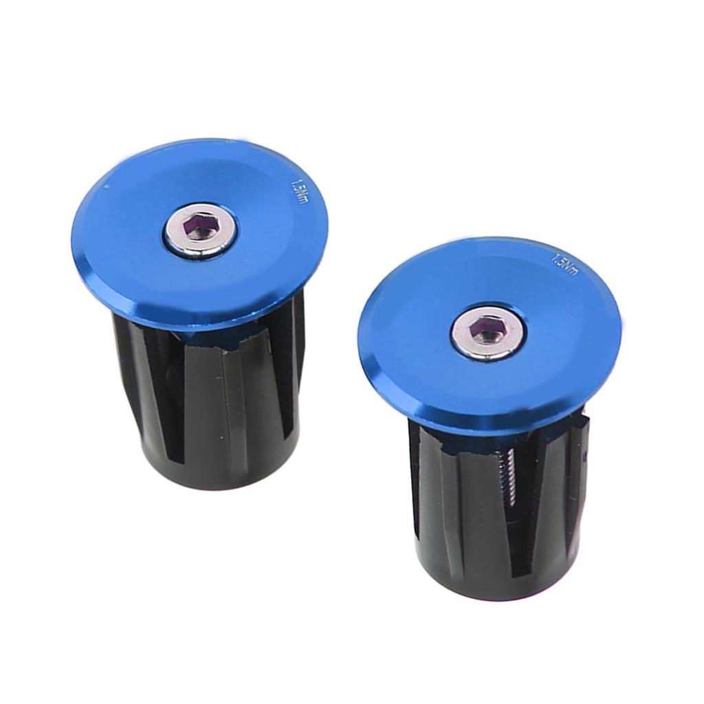 2pcs Handlebar Plug Aluminium Plastic Light Weight Bike Bar End Plug for Mountain Bikes Road Bikes