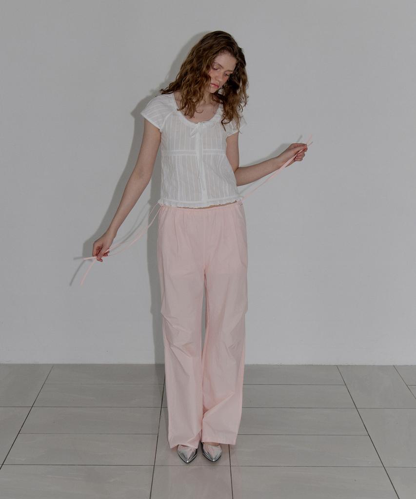 AUTHENTI Strap Wide Pants_Pink