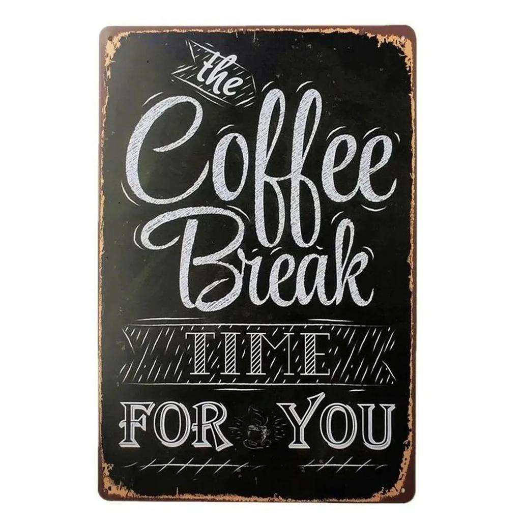 Plaque Metal Signs Drink Coffee Wall Decoration Vintage Art Posters Iron Painting for Man Cave Home Cafe Garden Club Bar