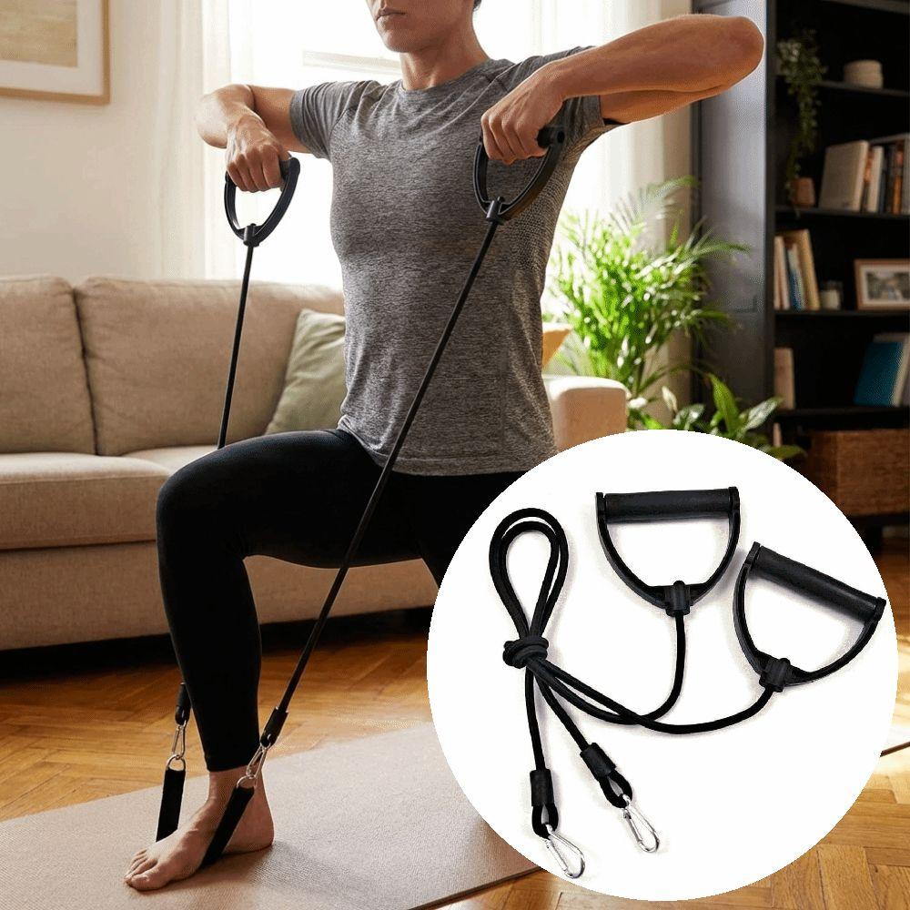 Black Pull Rope Bands Strength Training Rubber Tube Band Workout Exercise Band Muscle Training