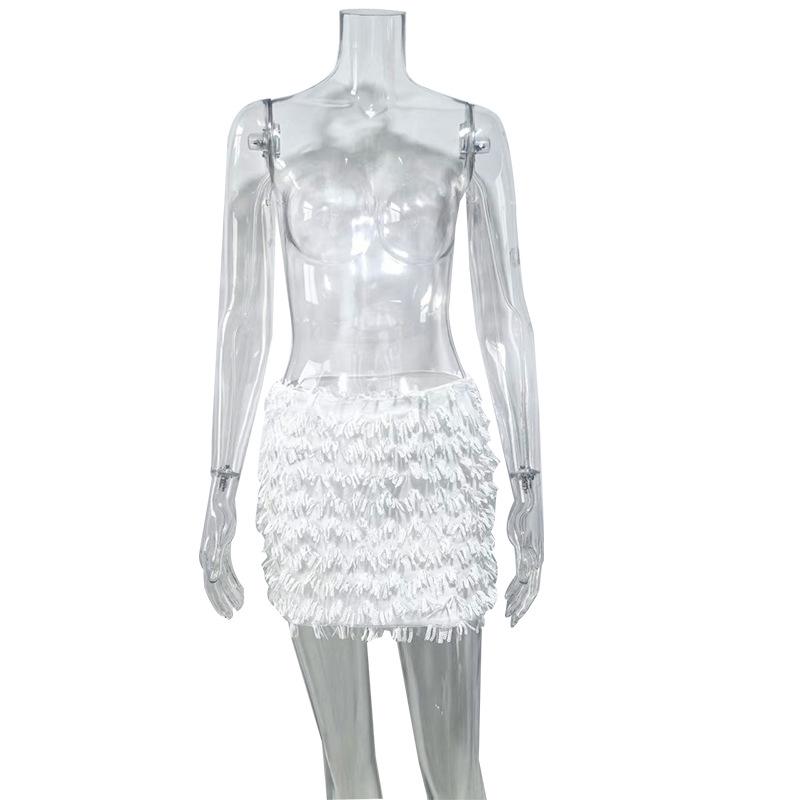 Европейская и американская сексуальная короткая юбка с пайетками: Стройнящий и стильный для женщин