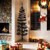 VidaXL Demi Sapin de Noël Artificiel Mince avec Support Arbre de Noël Décoration de Vacances Ornement de Fête Salon 344576