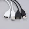 2-контактный 5В USB 2.0 штекер-розетка Кабель-удлинитель питания черный белый 0,3 м 1 м для компьютерных аксессуаров