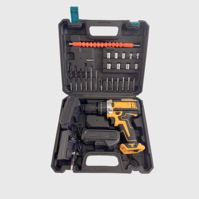 Дрель-шуруповерт DW 21V с литиевой батареей: Трехфункциональная ударная, двухскоростная, многофункциональная ручная дрель, электрическая отвертка.