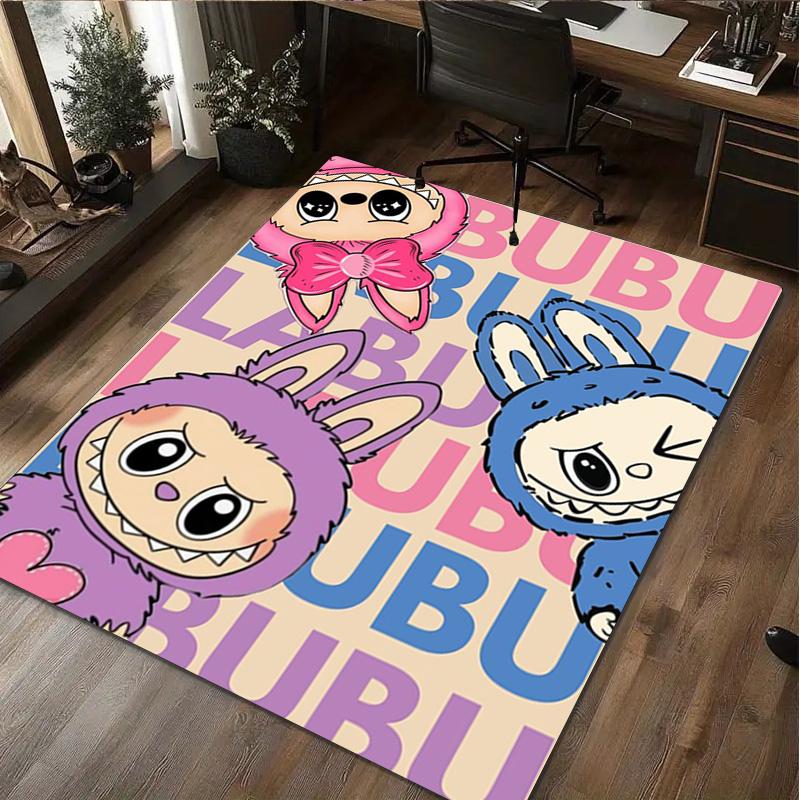LABUBU Cute Rug - Home Office Carpet Room Computer Chair Mat Festival Gift