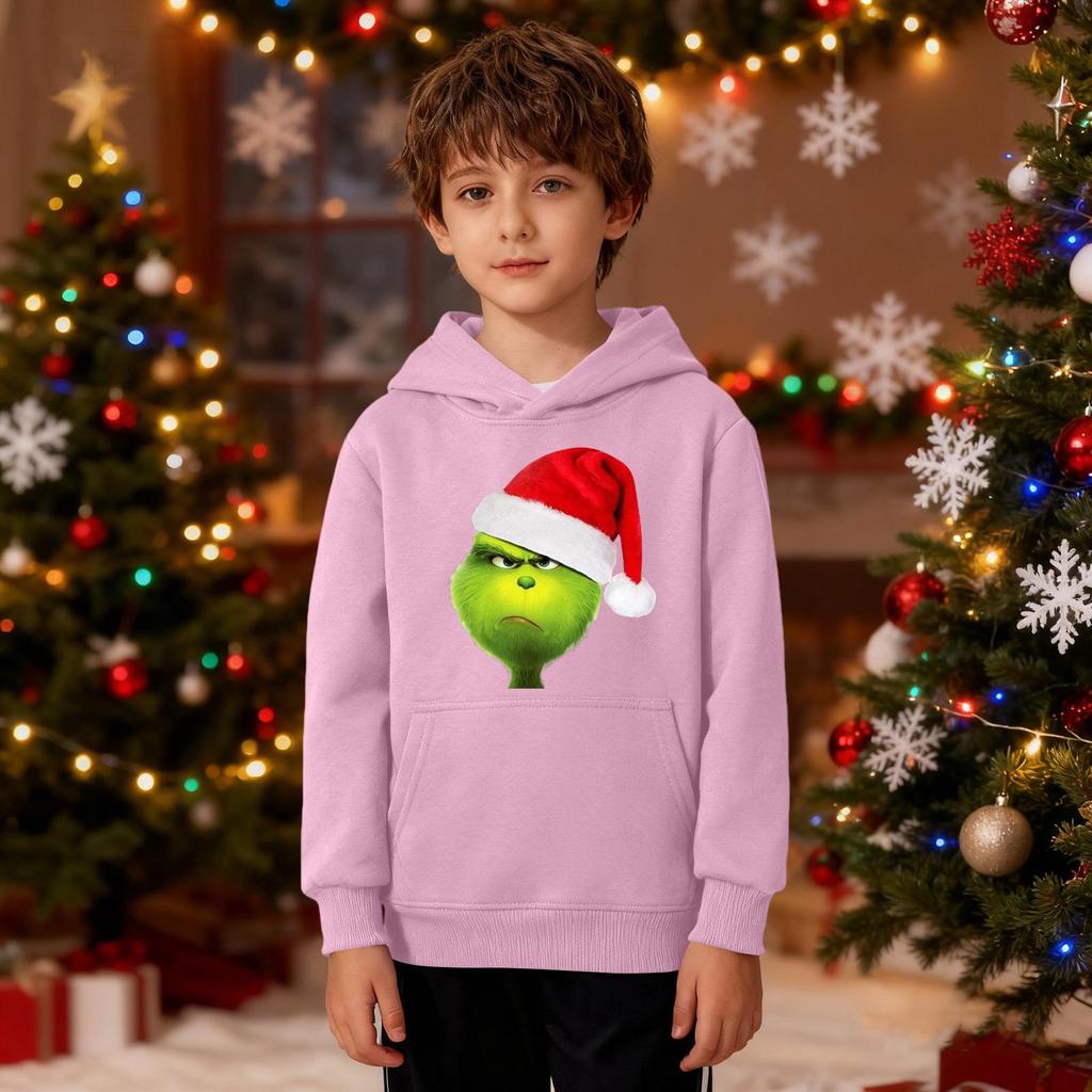 Рождественский свитшот для мальчиков и девочек, уродливая рождественская футболка, свитшот с круглым вырезом, для малышей, с длинным рукавом, пуловер, наряд, топы