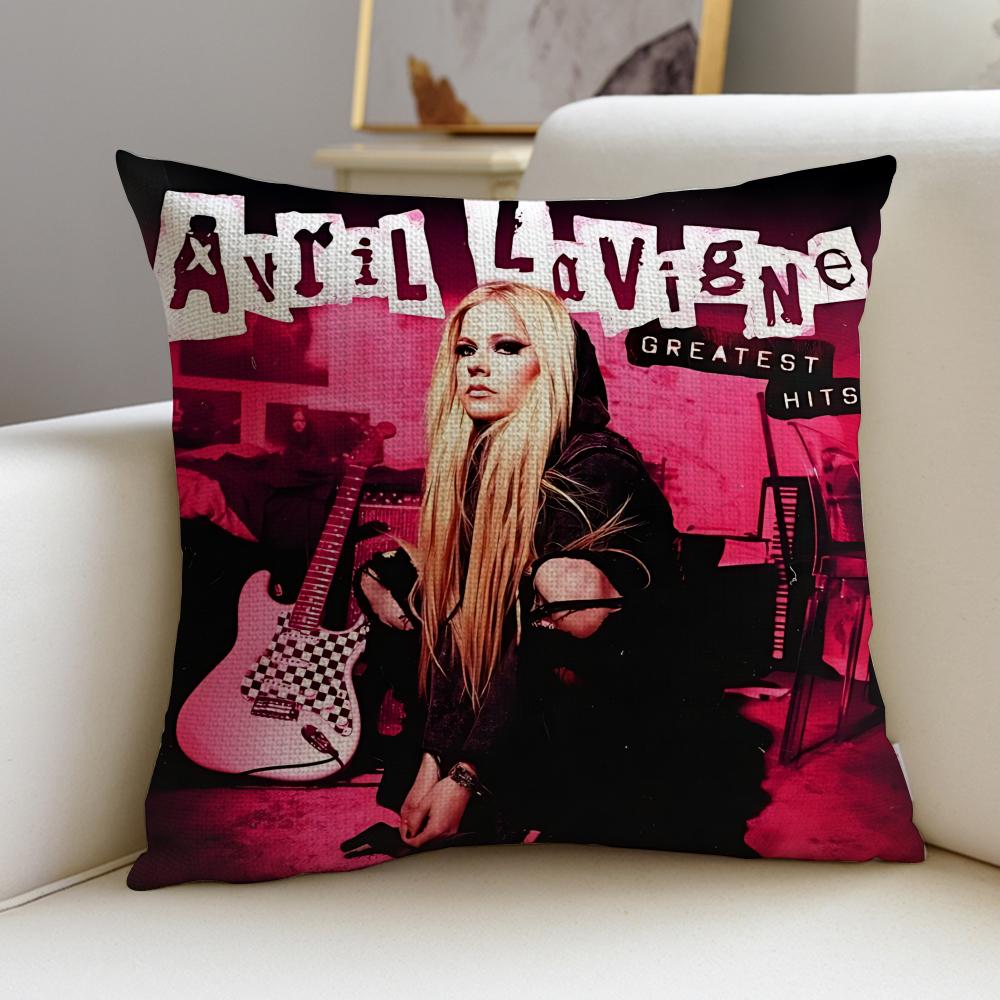 Punk AAvril LavigneS Cushion Cover Pcs Linen Throw Pillow Covers x x Modern Home Decor