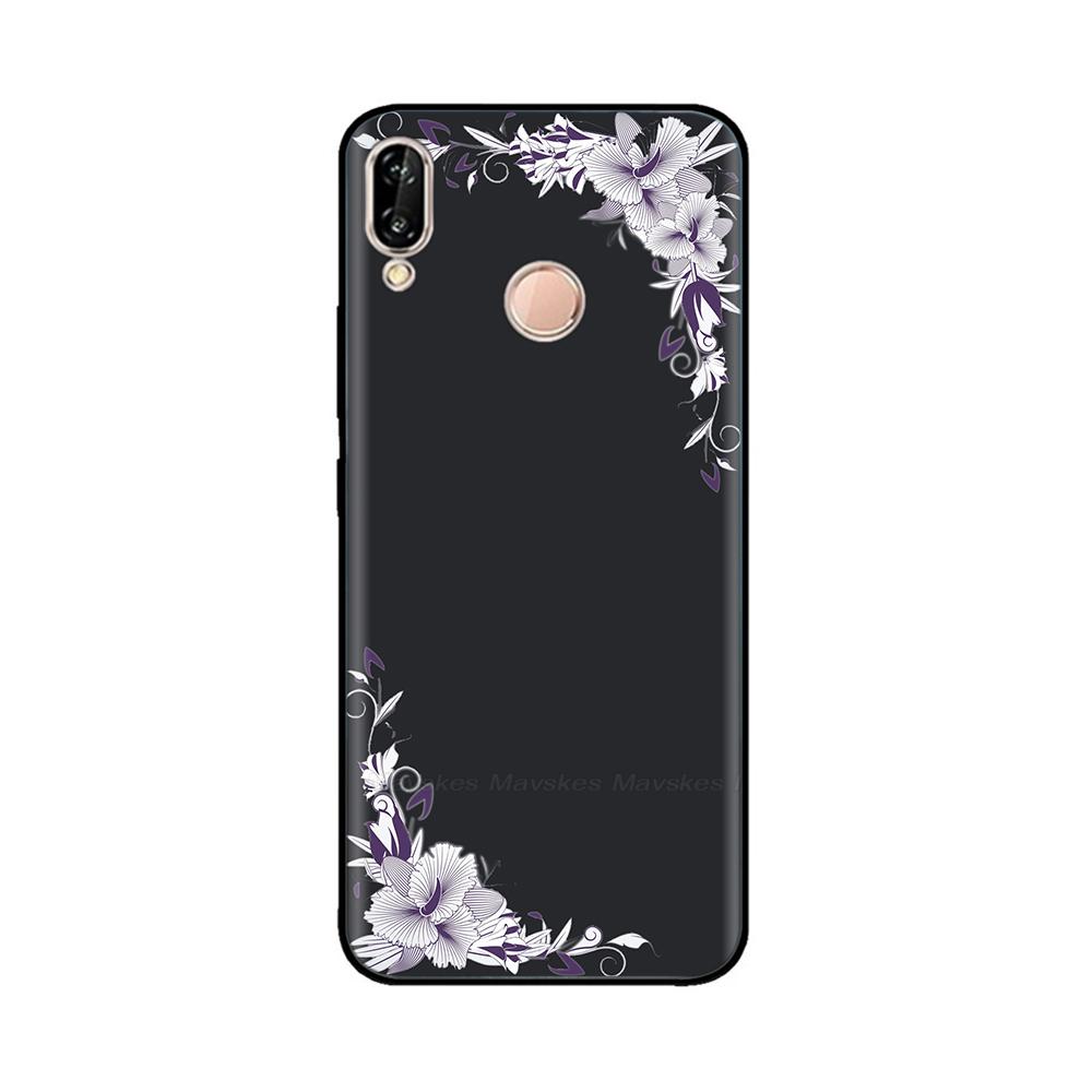 Чехол для Huawei P20 Pro Lite Мягкий Силиконовый Задняя крышка с бабочкой Для Huawei P20Lite P20Pro Чехол Ударопрочный Бампер Fundas Оболочка