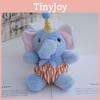 Original Cheerful Elephant Plush Keychain With Scarf For Gift Giving