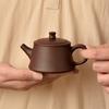 Маленький чайник из чжуни, ручной работы, чайник из фиолетовой глины, чайник Сиши, печь Ханва, чайник можно отсечь от воды.