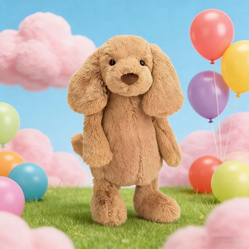 Yellow Droopy-eared Dog Plush Toy Animal Home Decoration High-quality And Comfortable Children's Birthday Gift Companion Gift