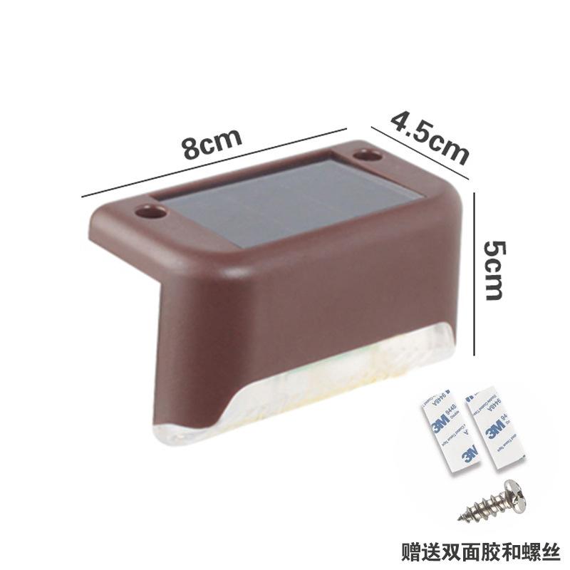 Светодиодные теплые белые/холодные белые/RGB солнечные фонари для террасы, солнечный светильник для ступеней, наружный водонепроницаемый для лестниц, садовых дорожек, заборов