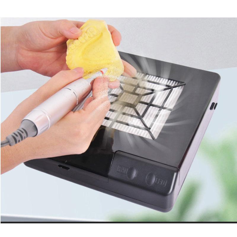 60W Soldering Iron Fume Extractor with LED Light ESD Carbon Filter Sponge Smoking Instrument for Electronic Component Repair