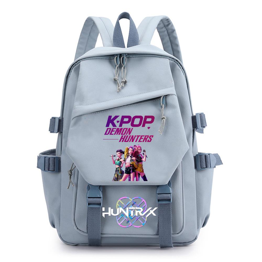 Аниме Kpop Охотники на демонов Рюкзак с принтом для подростка Мальчика Девочки Школьная сумка Детская Студенческая Сумка для книг Женская большая вместимость Дорожная сумка Детский Подарок Mochila