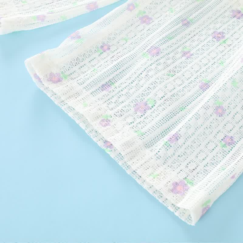 Montagut Girls' Summer Lace Vest & Pants Set