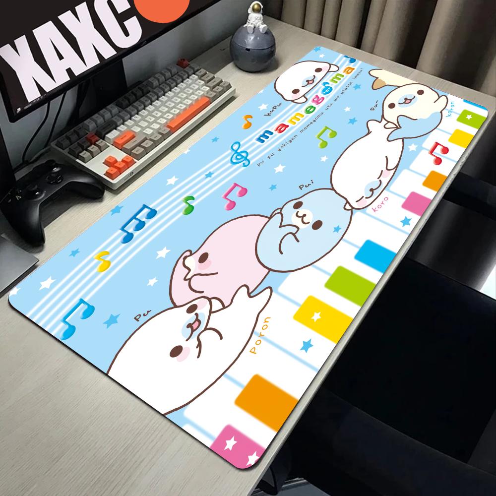 Милая Mamegoma Большая Игровая Коврик для Мыши Коврик для Компьютерной Мыши PC Геймер Ноутбук Коврик для Мыши Офис Коврик для Мыши Силиконовый Коврик для Клавиатуры Настольный Коврик