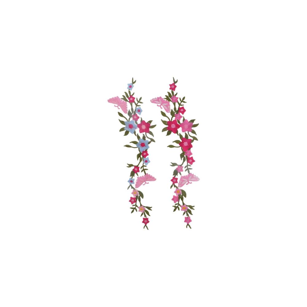 With Adhesive Patches Craft Garment Sewing Fabric Sticker Patch Applique Clothing Embroidery