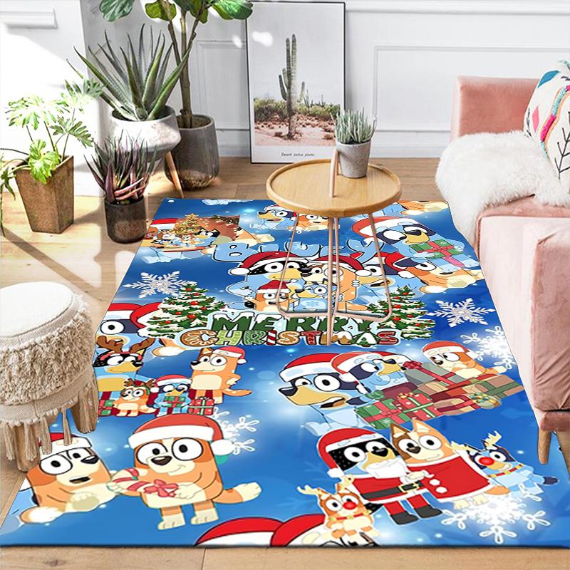 1Pc Penguin Christmas Celebration Rug Office Carpet Indoor Outdoor Doormat Nonslip Soft Living Room Christmas Halloween Gift D92286