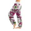 Женские брюки с рождественским принтом, манжетами на кулиске, повседневные брюки и пижама