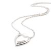 Les Trésors De Lily [J0083] - Серебряное ожерелье «Любовь» белое серебро (родиевое покрытие) - 16x14 мм
