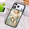 Мультяшный чехол для телефона с принтом ангелочка для iPhone 17 Air 16 15 11 12 14 13 Pro Max Ударопрочный чехол