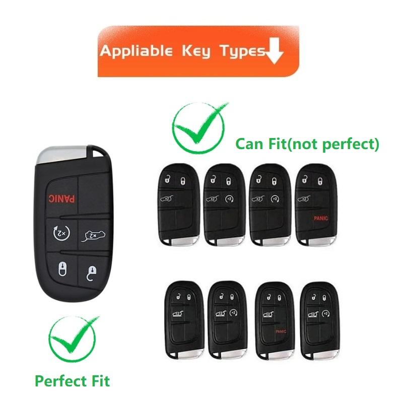 Чехол-брелок из ТПУ для Jeep Grand Cherokee Renegade Chrysler Dodge Ram Journey Dart Fiat Durango Challenger Автоаксессуары