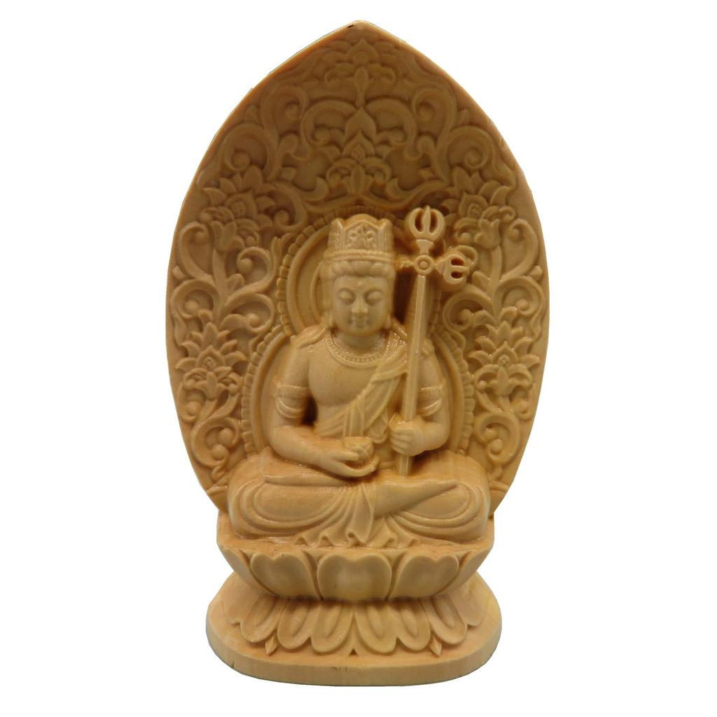 Защита основной деревянный мини-статуэтка Будды без бренда, изображение, резьба, (Кокудзо Бодхисаттва)
