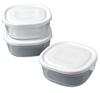 Iwaki Iwaki Термостойкий стеклянный стакан серии S Mini Shallow White 450 мл Набор из 3 штук Набор из 3 штук и SKC3240-W3