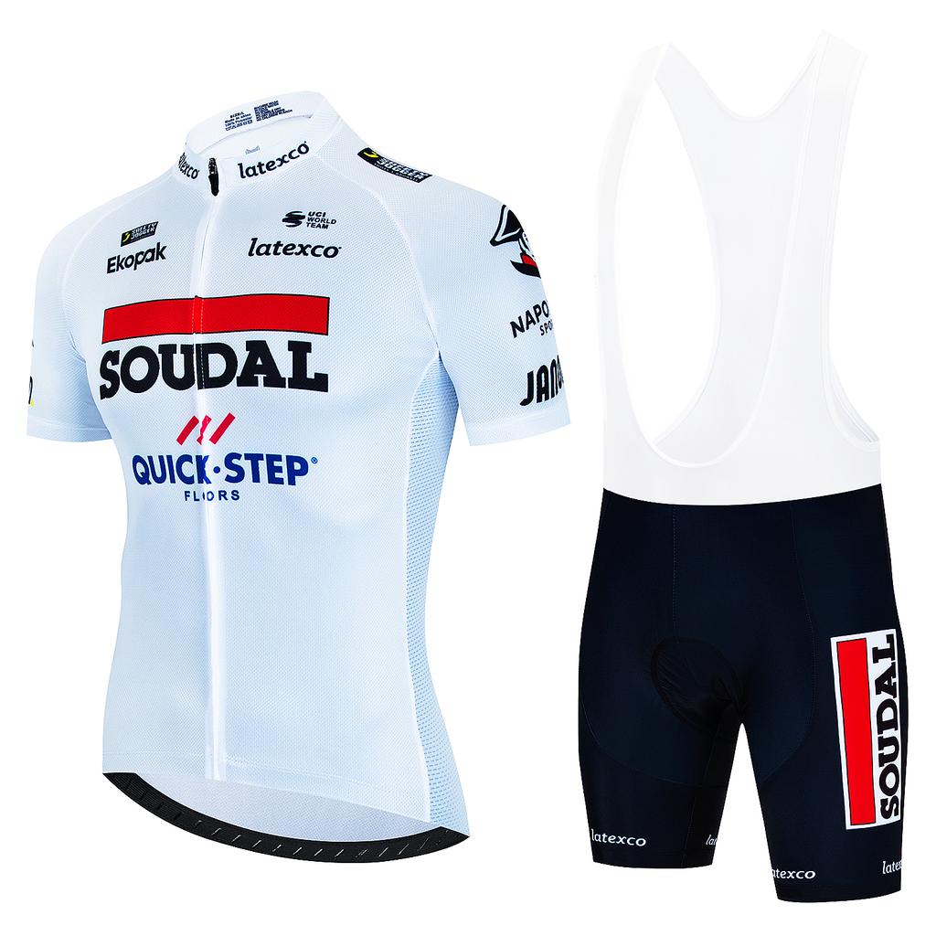 Men's Cycling Outfit Set SOUDAL Quick Step Clothing 2025 Bicycles Clothes Summer Bike Jersey Cycle Jacket Man Spring Shorts Bib