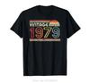 Birthday Gift T Shirt Classic, Vintage 1979 TShirt Brand Fashion Homme Tees Print Men Harajuku T-Shirt Streetwear