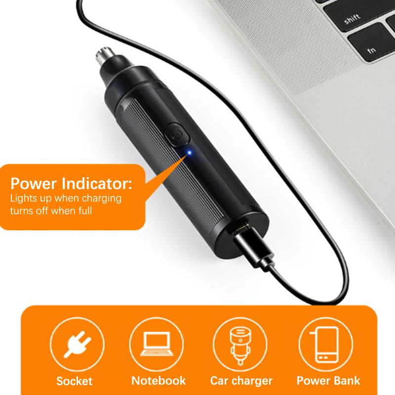 Моющийся электрический триммер для волос в носу, перезаряжаемый, многофункциональный, для бритья