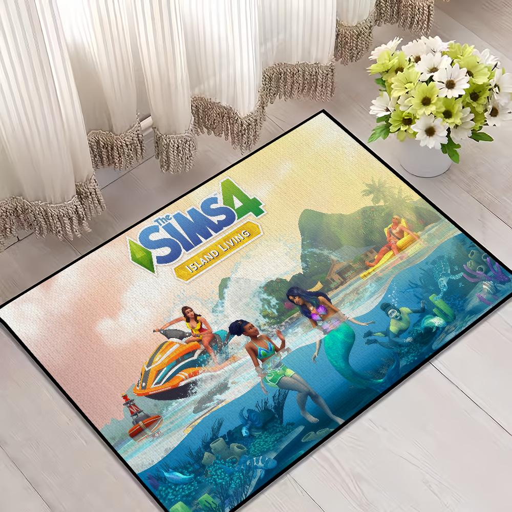 Игра смешное искусство the S-sims 4 маленький ковер Ковер Ковер Домашний Декор Спальня Коврик Прихожая Балкон Ковер Вход Коврик для ног Украшение